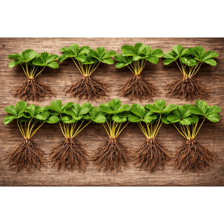 Ozark Beauy Strawberry Plants - Iconic Strawberry Variety - Bare Root Plants (10 Strawberry Plants)