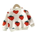 thumbnail image 2 of Esaierr Toddler Kids Girls Boys Pullover Sweatshirt Baby Sweatshirt Shirt Long Sleeve Pullover Fall Winter Sweater Clothes for Newborn 9M-12Y, 2 of 5