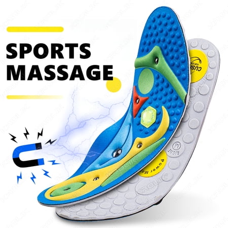New Magnetic Acupressure Arch Support Insoles for Foot Pain Relief Slimming Templates Arch Support Orthopedic Insole Man Women