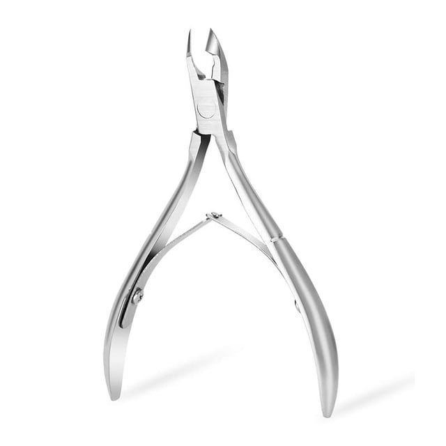 Rikans Cortacutículas profesional para uñas – Herramienta cortadora de cutículas afilada – Cortacutículas de acero inoxidable duradero para adultos – Mango ergonómico antideslizante para uñas de manos