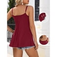 thumbnail image 2 of ANFERRY Camisoles for Women Loose Fit Adjustable Straps Tank Tops with Built in Bra Scoop Neck High Elastic Cami Shirts, 2 of 8