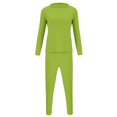 thumbnail image 6 of Tweang Lounge Set for Women Thermal Underwear for Women Set Thermals for Women Ski Base Layer Women Base Layer Set Cold Weather Clothes for Women Green L-3XL, 6 of 6