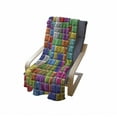 thumbnail image 4 of Video Games Soft Flannel Fleece Throw Blanket, Colorful Retro Gaming Computer Brick Blocks Image Puzzle Digital 90's Play, Cozy Plush for Indoor and Outdoor Use, 50" x 60", Multicolor, by Ambesonne, 4 of 6
