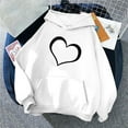 thumbnail image 4 of IROINNID Hoodies for Women Halloween Graphic Print Casual Long Sleeve Fall Hooded Sweatshirt with Pocket,White, 4 of 4