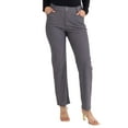 thumbnail image 5 of Women's Classic Solid Straight Leg Jeggings-Plus Size, Gray, 3XL, 5 of 5