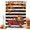 Red Orange Black White, variant on Shower Curtains for Bathroom-36"x72",Thanksgiving Pumpkins Red Truck Waterproof Bath Curtain Grommet Shower Curtain Set with Hooks