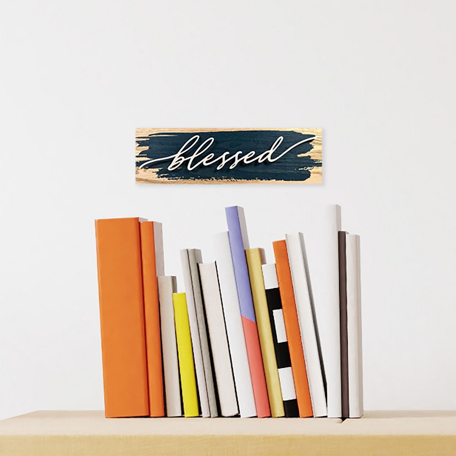 BLESSED WIRE PLAQUE - NAVY