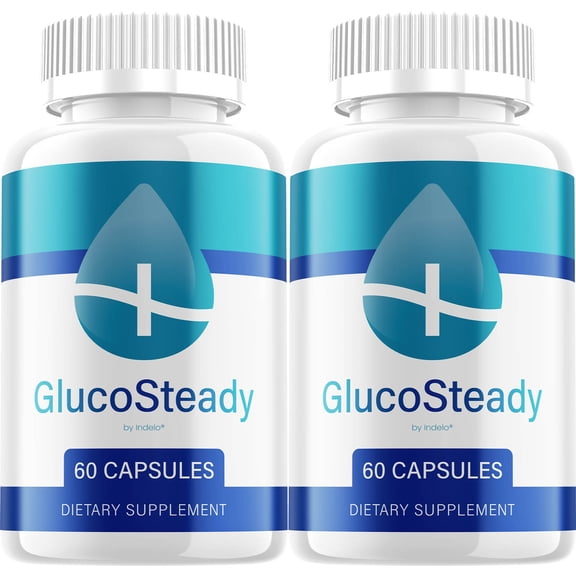 Gluco Steady Capsules – Natural Blend Glycogen Support, 2 Pack, 120 Capsules