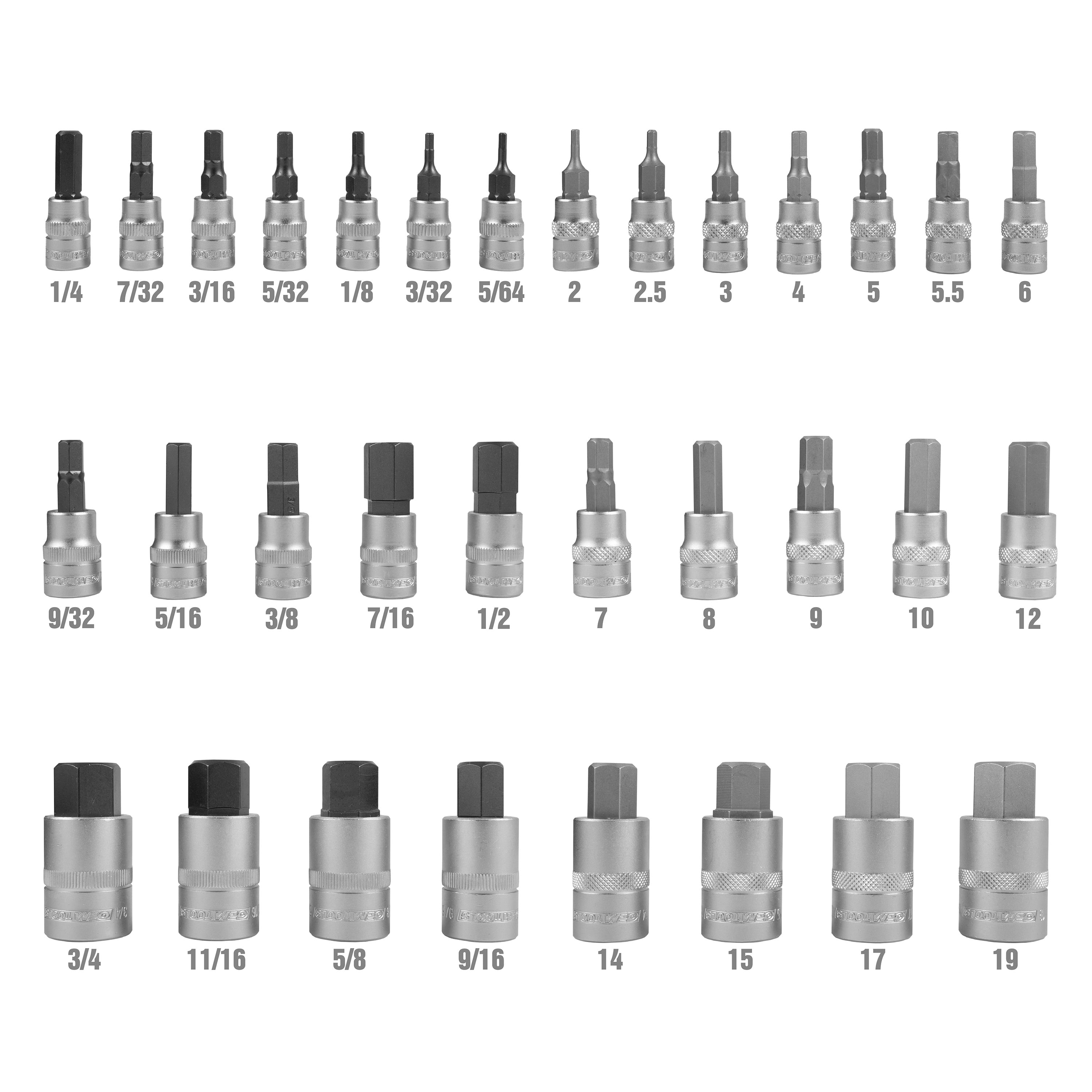 OEMTools 32 Piece Hex Bit Socket Set