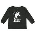 thumbnail image 3 of Inktastic Future Skier Funny Skiing Bear Boys or Girls Long Sleeve Toddler T-Shirt, 3 of 5
