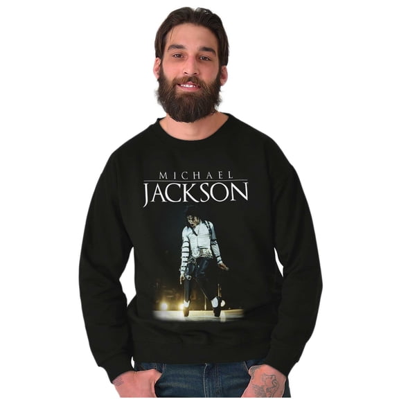 Michael Jackson Bad Tour Toe Stand Graphic Pullover Crewneck Sweatshirt Brisco Brands S