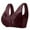 Purple, variant on Nursing Sleep Bra Women Lightly Lined Bra Feature V-Neck Padded Bra Style W-1281 Pinks 90