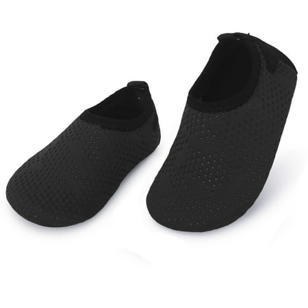 

L-RUN Baby Walker Shoes Boys Girls Flexible Shoes for Baby Black 6-12 Months