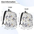 thumbnail image 3 of Yiaed Rabbit And Butterfly Print Backpack, Premium Laptop Backpack, Travel Backpack for Women, Lightweight Backpacks, Comfortable Back Pack-Medium, 3 of 5