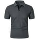 thumbnail image 3 of pstuiky Camisas de manga corta para hombre, Camisa de manga corta con cuello vuelto, versátil, de color liso y estilo informal para hombre ropa de hombre s, 3 of 5