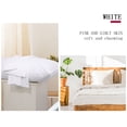 thumbnail image 4 of PiccoCasa 2Pcs Zippered Pillow Cases Breathable Egyptian Cotton, Queen White, 4 of 7