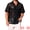 Black, variant on DARING DIVA Men's Hollow Lace Button Down Short Sleeve See Through Mesh Shirts M White