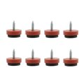 thumbnail image 1 of Protector de patas de muebles de fieltro atornillado 25mm 1" Dia 8pcs, 1 of 7