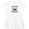 thumbnail image 3 of Inktastic Baltimore Maryland Vacation Blue Crab Girls Baby Dress, 3 of 5