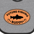 thumbnail image 4 of Inktastic Future Fishing Buddy Boys or Girls Baby Bib, 4 of 4