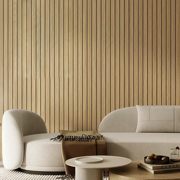 1 Roll Imitation Slat Wood Wall Panels Peel and Stick Flexible Wooden Panels Self Adhesive Removable Thick Vinyl Wall Paneling 15.75 x 118.11 Inch -a6-