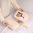 thumbnail image 2 of Bolsa de maquillaje BAREFOOT CARIBOU Travel para mujer, color marfil, 2 of 9