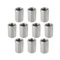 thumbnail image 1 of HUGFEGWE M14x20x30mm 10PCS Round Connector Nuts Threaded Sleeve Rod Coupling Nut for Connect Two Threaded Shafts CJB91-25821, 1 of 5