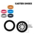 thumbnail image 2 of Luggage Wheel Protectors Black Silicone 8 Pack for Travel Luggage Rolling Suitcase, 2 of 6