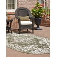 thumbnail image 6 of Jill Zarin Outdoor Collection Area Rug - Dubai (7' 10" x 10' Oval Green/Ivory), 6 of 8