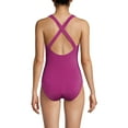 thumbnail image 2 of Lands' End Women's Long Chlorine Resistant Shine X-Back High Leg Soft Cup Tugless One Piece Swimsuit, 2 of 6