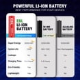 thumbnail image 3 of Baterías AA recargables EBL de 1,5 V 3000 mWh, paquete de 8, 3 of 9