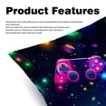 thumbnail image 2 of Game Controller Patterns - Set of 2, Available in 16x16, 18x18, and 20x20 Inches for Various Occasions, Sofa, Bed, Chair - Includes Pillow Inserts, Cushion Covers, Decorative Pillows, 2 of 6