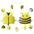 thumbnail image 6 of Hienoo Girls and Boys Cartoon Bee Print Life Vest Swimwear Buoyancy Life Jacket, Sizes 1-9, 6 of 8