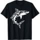 thumbnail image 1 of Disfraz de tiburón fresco para hombres y mujeres, camiseta de gran amante del tiburón blanco, 1 of 2