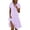 Purple, variant on Iyufng Womens Dresses Checkered Patchwork Dress Summer Casual Loose-Fit Midi Dress