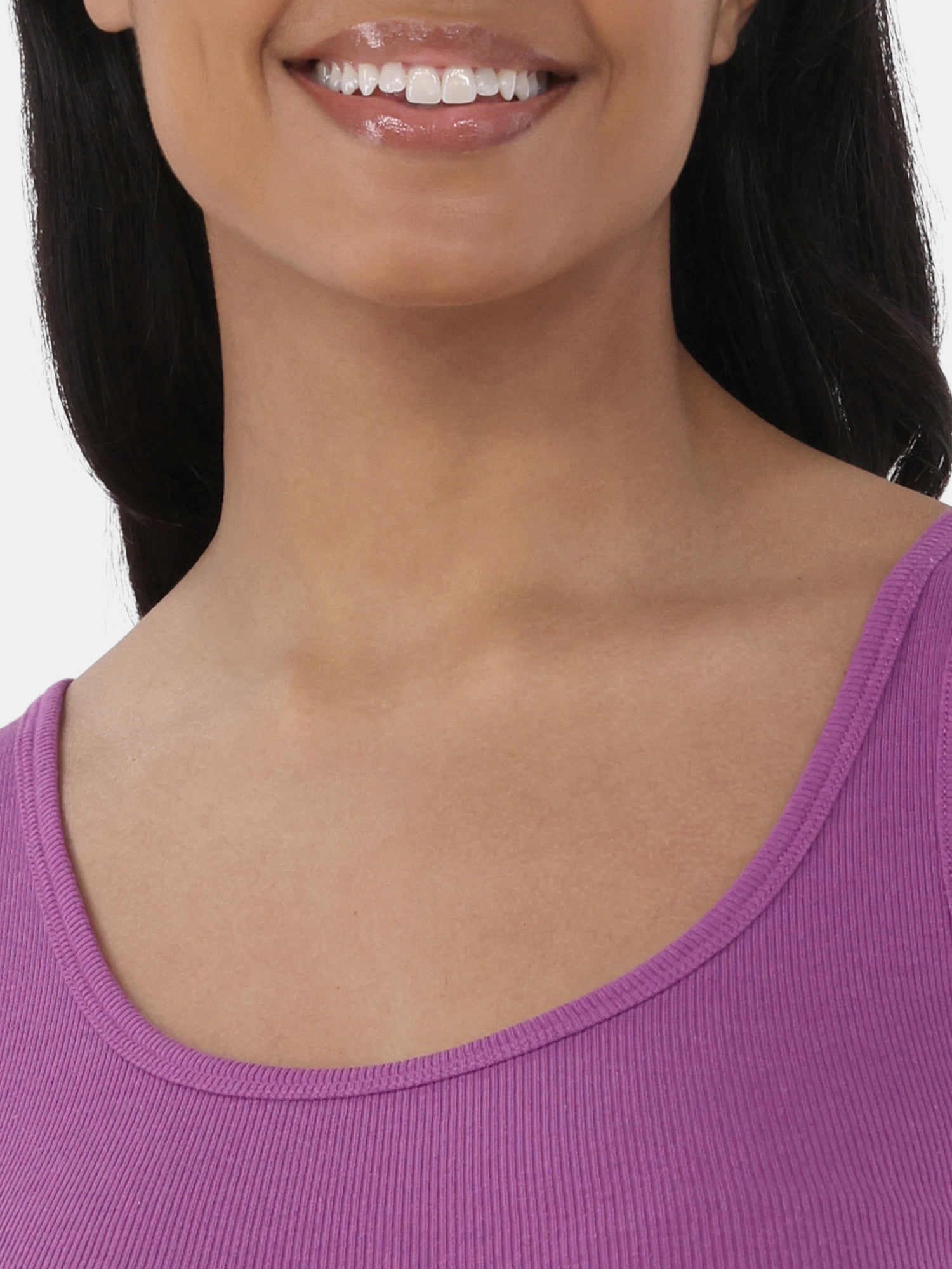 Time and Tru Women's Ribbed Tank Top, Sizes XS-XXXL