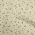 thumbnail image 1 of oneOone Velvet Beige Fabric Floral Quilting Supplies Print Sewing Fabric By The Yard 58 Inch Wide, 1 of 4