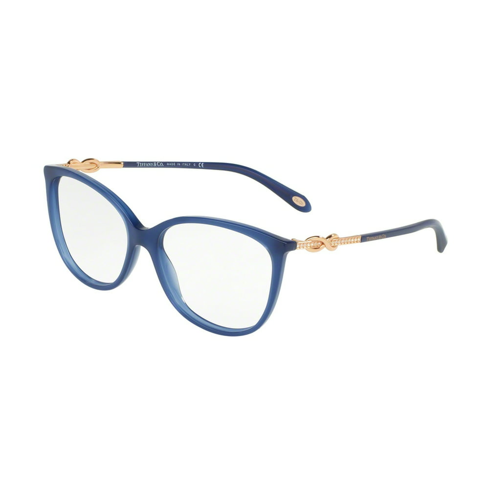 Tiffany 0tf2143bf Full Rim Oval Womens Eyeglasses Size 55 Opal Blue