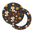 thumbnail image 2 of Bingfone Autumn Fox Padded Round Bar Stool Cover Cushion with Elastic Fabric Round Chair Seat - Autumn Fox, 2 of 7