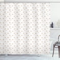 thumbnail image 1 of Ambesonne Dandelion Shower Curtain, Floating Botanical, 69"Wx70"L, Camel and White, 1 of 2