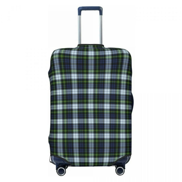Black And White Checkered Travel Luggage Cover Washable Geometric Checkerboard Suitcase Cover Protector Fit 18-32 Inch