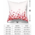 thumbnail image 2 of Valentines Pillow Covers 20x20 Inch Set of 2 Red Love Heart Throw Pillow Case Valentine's Day Mother's Day Anniversary Decorative Square Cushion Covers for Farmhouse Decor, 2 of 7