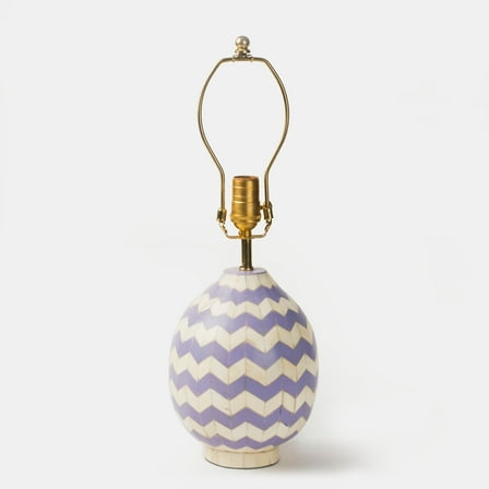 Lilac Herringbone Table Lamp