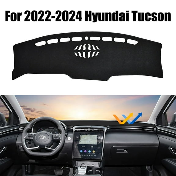For 2022-2024 Hyundai Tucson Dashboard Cover Dashmat Dash Mat Pad Accessory Black