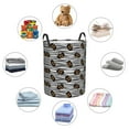 thumbnail image 4 of Balery Haloween Pumpkins Cesta de ropa redonda con asas, impermeable, independiente, para ropa, juguetes, dormitorio y familia-Small, 4 of 6