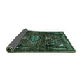 thumbnail image 2 of Ahgly Company Indoor Square Persian Turquoise Blue Traditional Area Rugs, 6' Square, 2 of 4