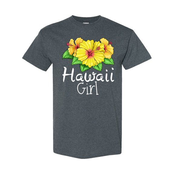 Inktastic Hawaii Girl Hibiscus Flowers T-Shirt