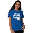 thumbnail image 4 of Guess What Chicken Funny Sarcastic Plus Size Crewneck Graphic Tee Shirt Brisco Brands 5X, 4 of 5
