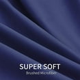 thumbnail image 3 of SHAREWIN Navy Blue Full Size Bed Sheet Set - 1800 Thread Count Deep Pocket to 21 inches Mattress 4 Piece, 3 of 8