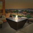 thumbnail image 3 of Sunbeam Contemporary Style Aluminum Fire Table in Brown Finish, 3 of 7